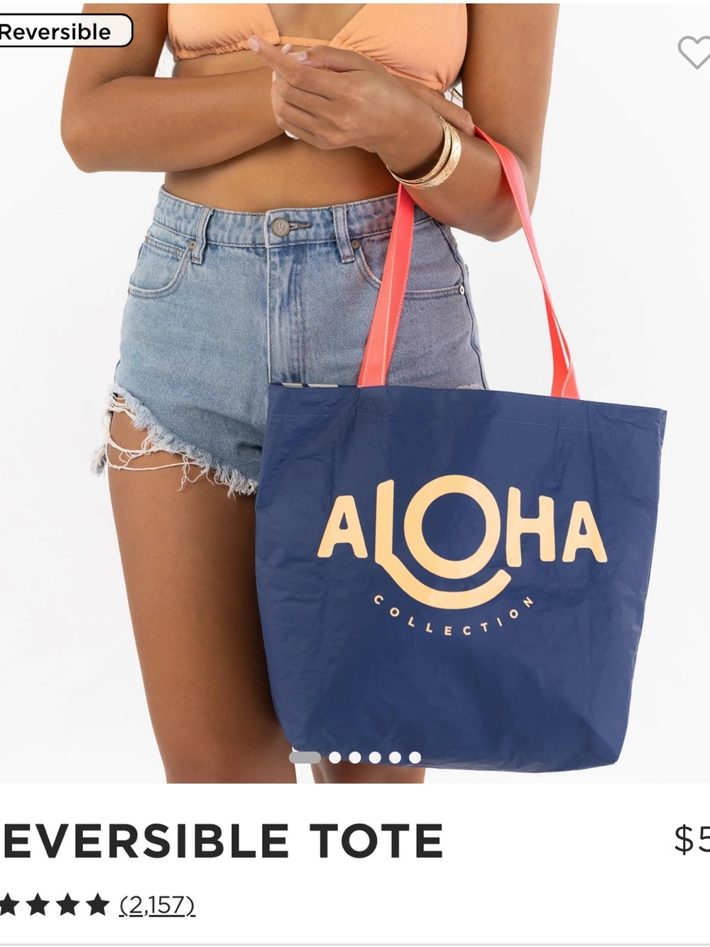 Aloha Collection Pape’ete Reversible Tote - Picture 2 of 3